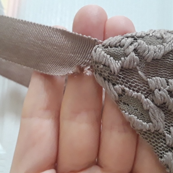 Free People Ombre Lace Dress fit 'n' flare Metallic Gold Foil Olive / Khaki Sz S - Picture 13 of 14